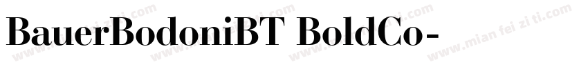 BauerBodoniBT BoldCo字体转换